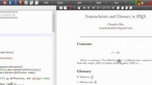 Nomenclature and Glossary in LaTeX (Latex Basic Tutorial-15)