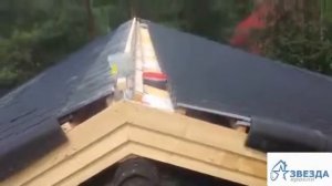 Крыша из цементно песчаной черепицы