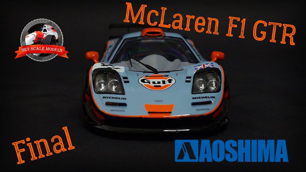 McLaren F1 GTR 1997 Le Mans Gulf #41 Aoshima in 1/24 Final Part смотреть онлайн