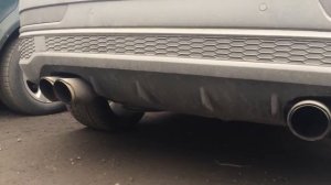 Раздвоенный выхлоп Audi Q3