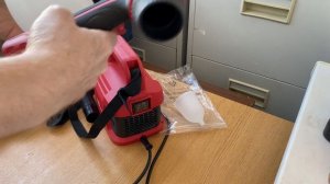 Проба в работе - мощный сетевой краскопульт Wortex PS 1165 системы HVLP