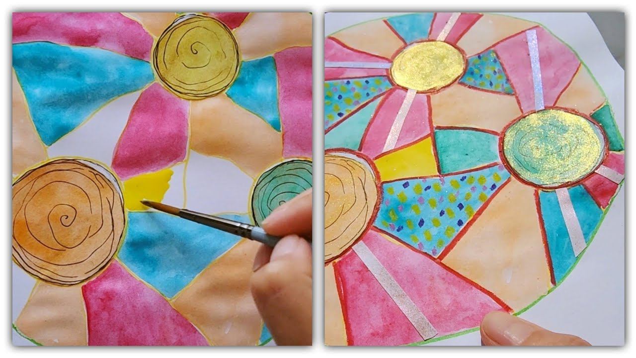 Создаю мандалу разными материалами! смотреть онлайн