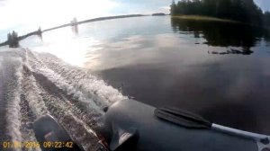 Суза 9.9(15) налет на камень
 озеро Вуокса 07.2018