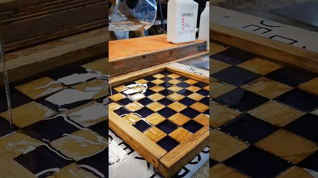 Epoxy star wars chess board