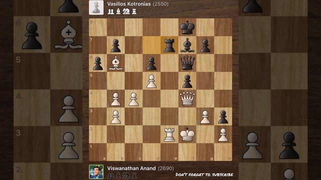 Viswanathan Anand vs Vasilios Kotronias • Olympiad - Philipines , 1992