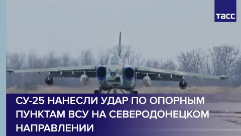Су-25 нанесли удар по опорным пунктам ВСУ на северодонецком направлении