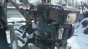 Заводим мотоблок зимой