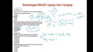 2020 ұбт тест талдау.107-Нұсқа