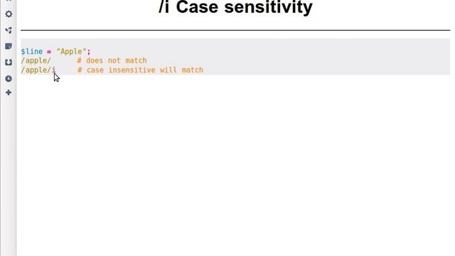 Beginner Perl Maven tutorial: 10.2 - case insensitive regexes смотреть онлайн