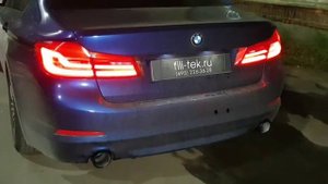 Рычащий выхлоп на BMW 520i G30
