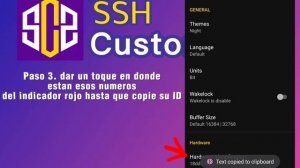 tutorial de como mandae id de ssh custom