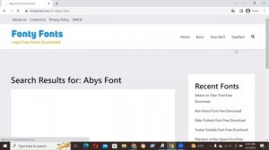 How to Download and install Abys Font Free Download in Adobe Photoshop