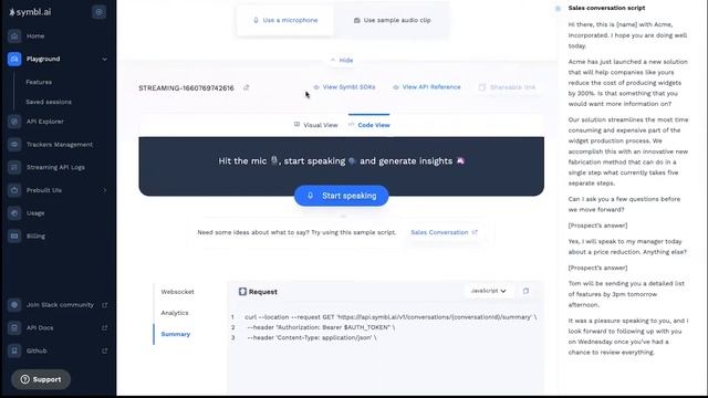 Symbl.ai New Developer Platform Overview