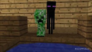 Monster School: Wither Skeleton - Swimming (Minecraft Animation Wither Skeleton )