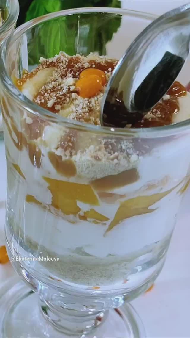 🍦ИДЕАЛЬНЫЙ фруктовый ДЕСЕРТ без выпечки! Легко и вкусно!✨Рецепт в описание#десертнановыйгод#десерт#