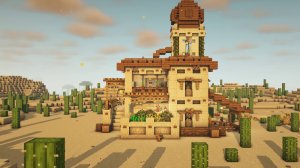 Учебник по майнкрафту, как построить дом для выживания в пустыне, minecraft.