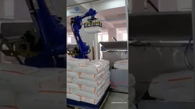 Автоматический робот-укладчик мешков на поддоны