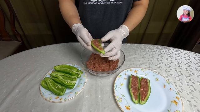 ЖАРЕНЫЙ ФАРШИРОВАННЫЙ ПЕРЕЦ по-корейски! КОРЕЙСКАЯ КУХНЯ Проще простого! #19