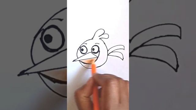 Simple Cartoon Angry Bird Drawing/#reel/#short/Sobita's Art Gallery. смотреть онлайн