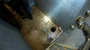 Устранение засора канализации в бане.(17)