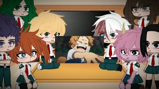?Class 1B-1A react to Bakugou  Deky VS Nine?