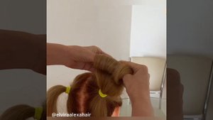 Как сделать два пучка, очень ПРОСТО и быстро