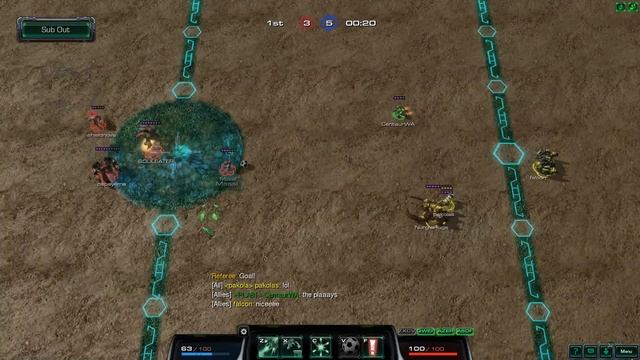 NEED FOR SPEED, the star strikers, Starcraft 2 Soccer Arcade Map. смотреть онлайн