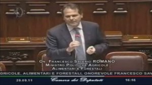 Min.Romano "Sono verticalmente e orizzontalmente incensurato" (28/09/2011)