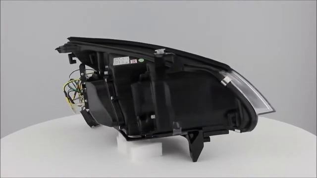 BMW E60 4D/Wagon `04-`07, фары, линза, "ангельские глазки", хром смотреть онлайн