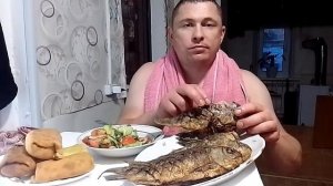 мукбанг/обжор/жареные караси/mukbang/devoured/