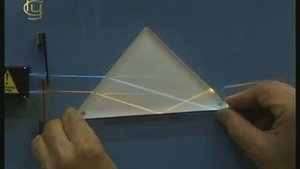 Преломление света оборотной призмой