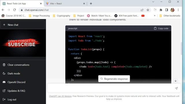 Build a Todo List Application with ChatGPT's Help: React JS Tutorial смотреть онлайн