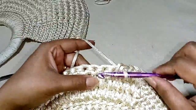 شنطه كروشيه بمقبض يد مشغول سهله  САМАЯ ЛЕТНЯЯ СУМКА-РАКУШКА XXL! СУМКА КРЮЧКОМ) ВЯЗАНАЯ СУМКА,