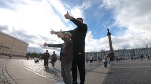 3D селфи на Дворцовой площади в Санкт-Петербурге