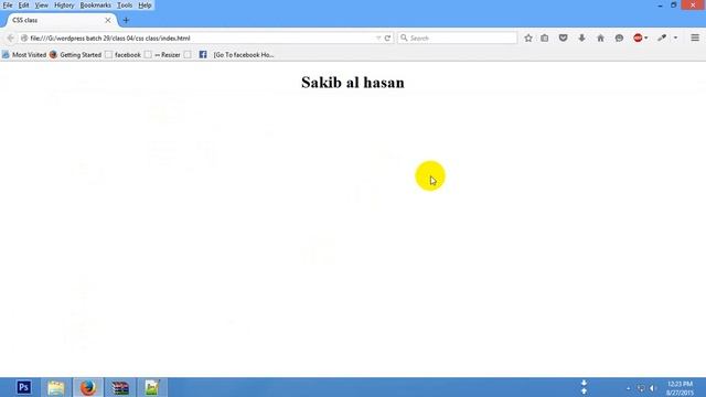 css first class for bigginers