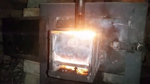 Печь на отработанном масле.