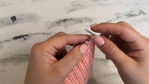 Интересная и эластичная "Болгарская резинка" спицами.