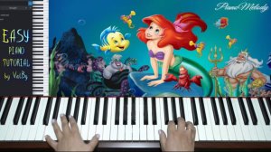РУСАЛОЧКА саундтрек из мультфильма (урок игры на фортепиано)
