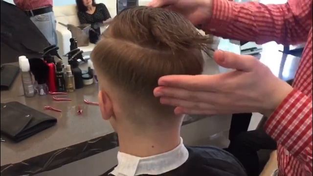 Мужская стрижка машиной, Y.S. Park 282 Расческа для барберов смотреть онлайн