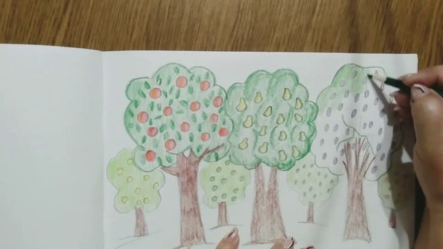 Рисуем фруктовый сад смотреть онлайн