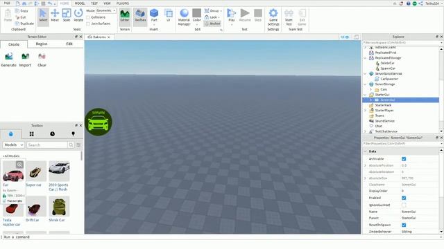 Как сделать спавн машины в роблокс студио Видео урок смотреть онлайн
