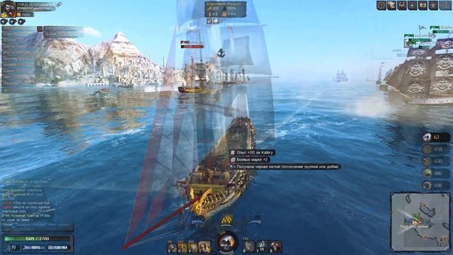 WORLD of sea BATTLE. №28. Кемпер\ пвп... смотреть онлайн