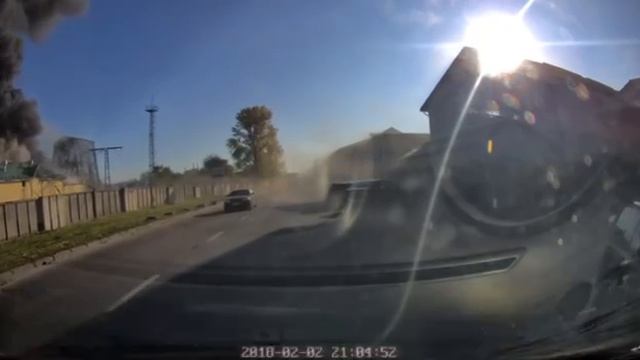 Попадание по электроподстанции во Львове.