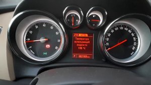Температура ОЖ в Opel Astra J после кратковременной остановки.
