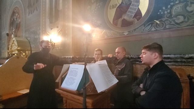 2020.09.21 Тропарь "Умолкает ныне всякое уныние..." в исполнении хора Николо-Угрешского монастыря смотреть онлайн