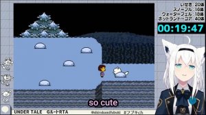 Shirakami Fubuki Visit Greater Dog and Cutely Said "F" Word | Undertale [Hololive/Eng Sub]