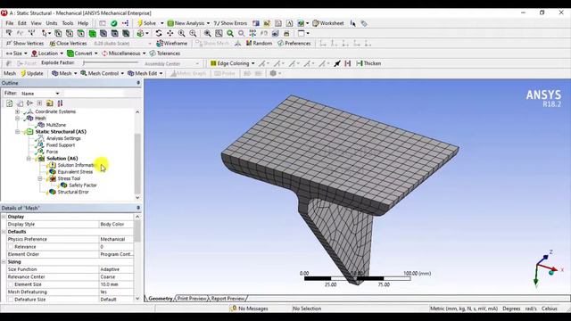 Ansys meshing tutorial |Multizone mesh method | Structural error смотреть онлайн
