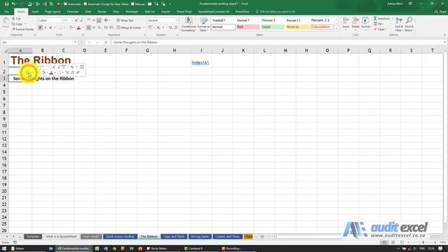 Excel's ribbon with available buttons смотреть онлайн