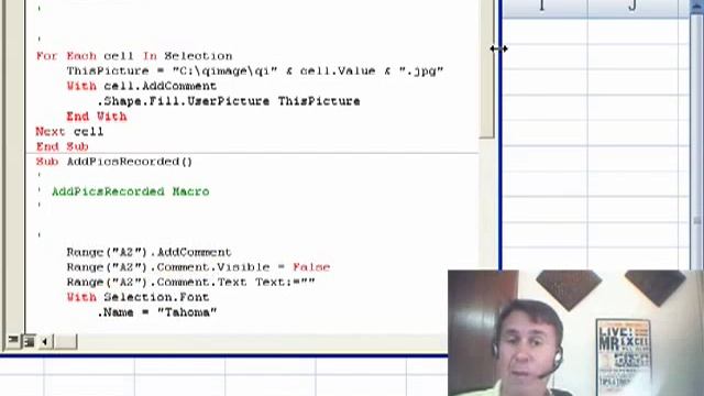 Excel - Automate Adding Pop-Up Pictures to Excel Cells with VBA Macros - Episode 1108