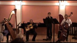 Del Suro Moliendo Café (for guitar, double bass, harp and maracas)